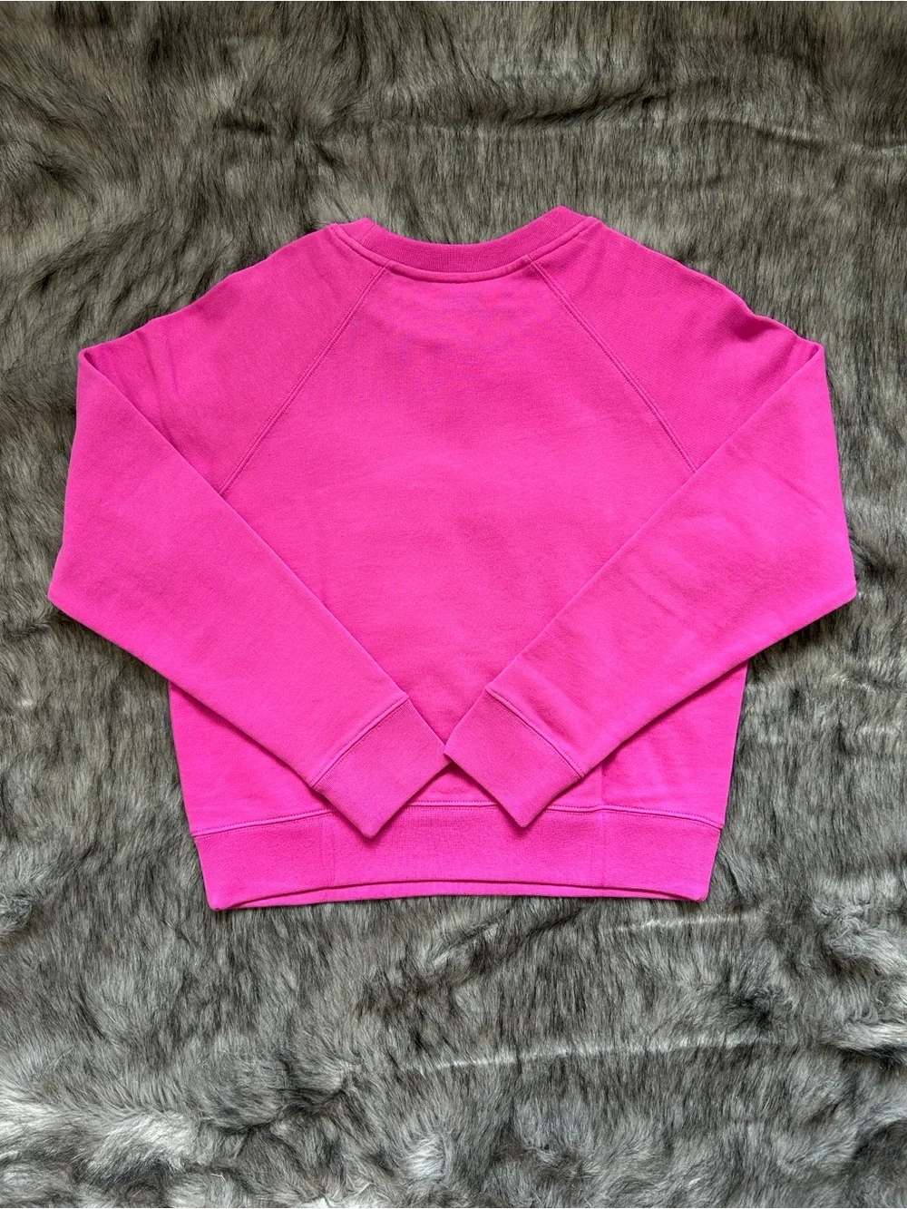 NWT Kate Spade New York Embroidered Logo Sweatshirt Hot Pink Small